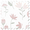 Floral Whimsy, Blush - Twist&Fit Roman Blind